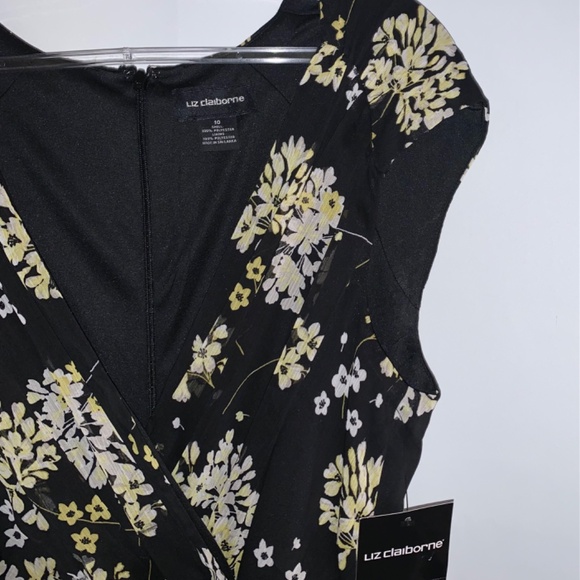 NWT Liz Claiborne Sleeveless Floral Dress - Picture 6 of 10